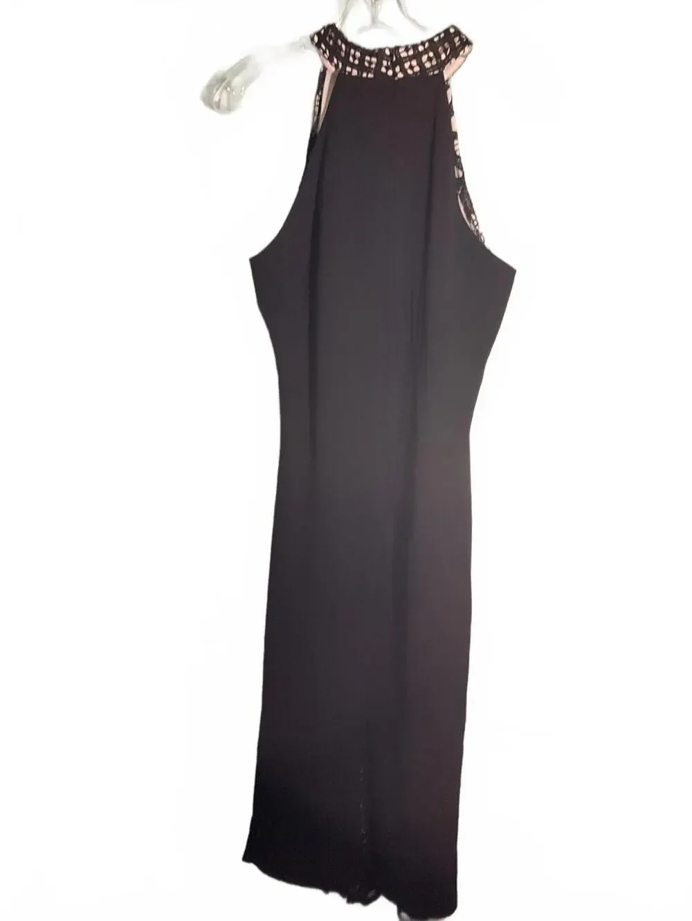 Elly Bazaar Black Lace Midi Dress with Sleeveless Design Large - Picture 7 of 11